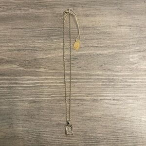Gold Initial “I” Necklace